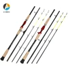 AI-SHOUYU New Lure Fishing Rod 1.8m/2.1m/2.4m/2.7m/3.0m M/XH Power Fishing Rod Portable Fishing Tackle 4 Sections Fishing Tackle