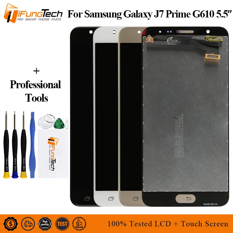 Для SAMSUNG GALAXY J7 Prime lcd G610 G610F G610M дисплей с сенсорным экраном дигитайзер Замена 5