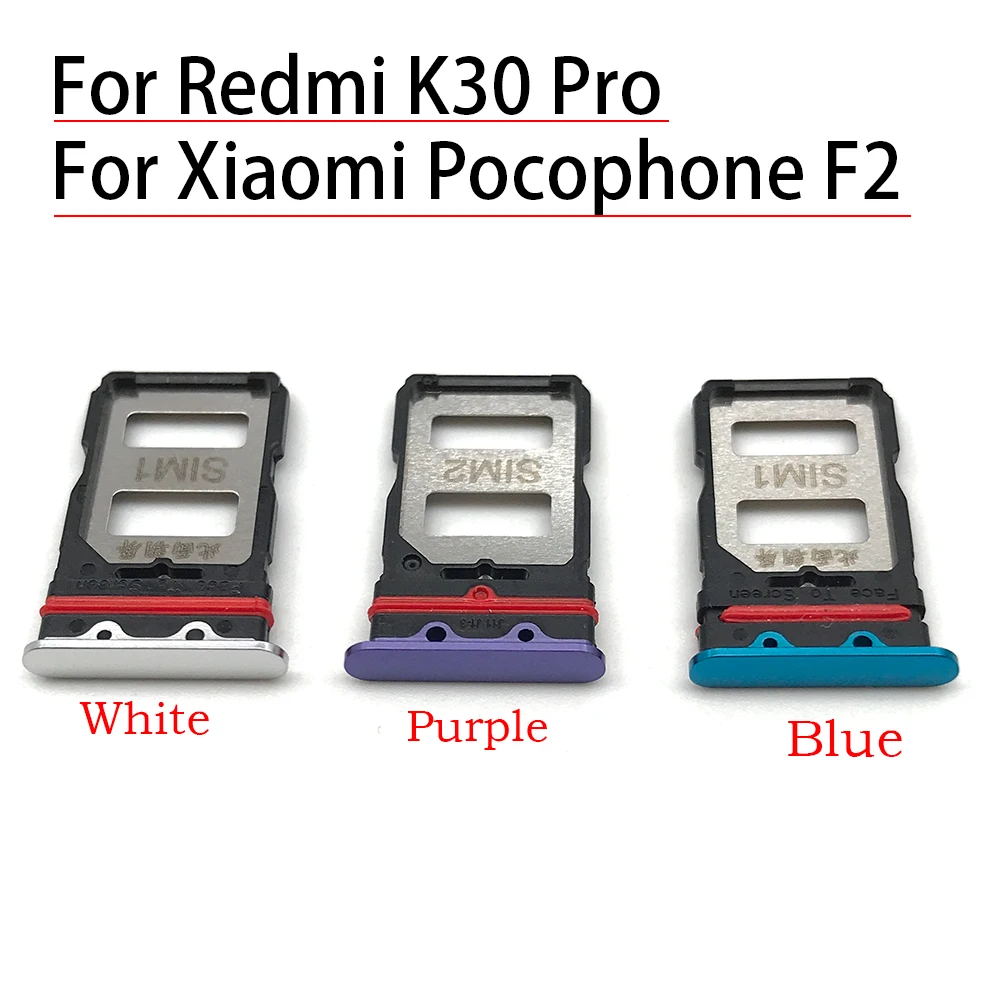 Adaptador de bandeja para tarjeta SD, ranura para tarjeta SIM, para Xiaomi Redmi K30 Pro / Pocophone POCO F2 Pro