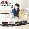 lntelligent Programming Add Water Smoke Remote Control Train 80CM DIY Assembly Parent-Child Interaction Classical Steam RC Toys 5