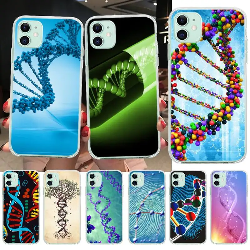 Новое поступление черный чехол для мобильного телефона DNA Science iPhone 11 pro XS MAX 8 7 6 6S Plus