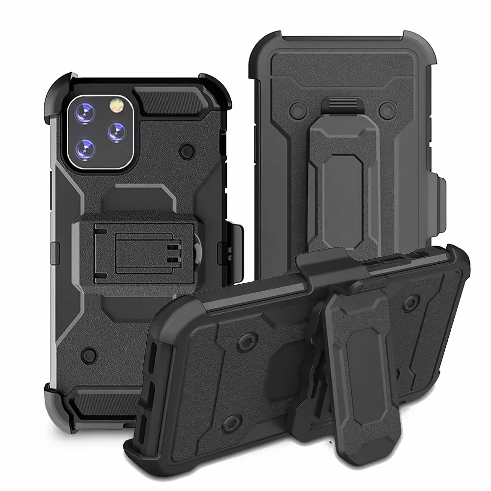 

For iPhone 11 Pro Max 6.5'' Shockproof Case for iPhone 11 Pro 11Pro 5.8'' Hybrid Case for iPhone 11 Blet Clip Holder Phone Case