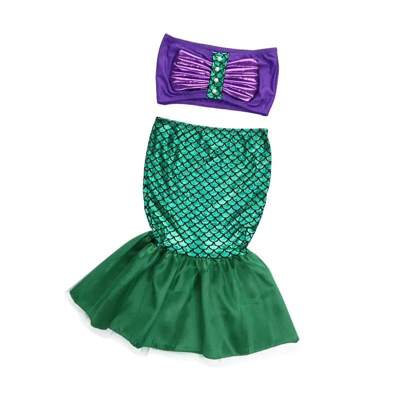 Children Swimwear 1-6Years Kids Baby Girls Swimwear 2Pcs Mermaid Tail Bikini Set Children Beachwear Girls Beachwear Baby Swimsuit
