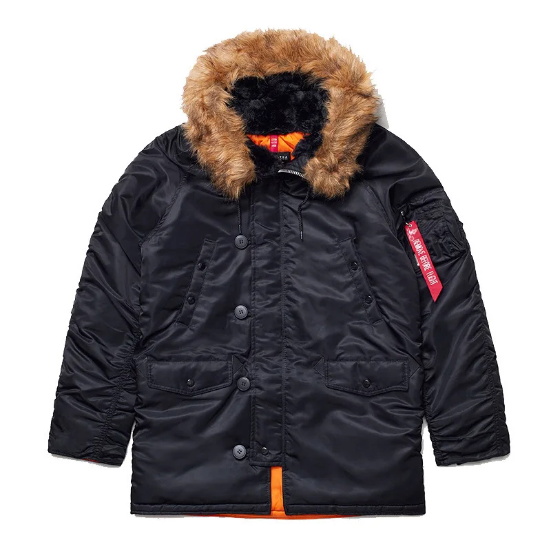 Winter N3b Polar Warm Cotton Coat Couple Outdoor Trekking Hunting Climbing Hiking Travel Men's Work Tops Medium Long Windbreaker cotton jacket
