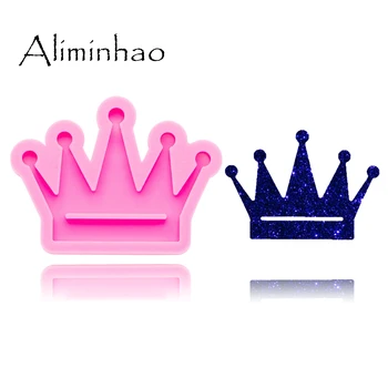

DY0306 Shiny Crown mold Silicone Molds DIY Keychain pendants epoxy mould silicon Resin Crafting molds keychains Moulds