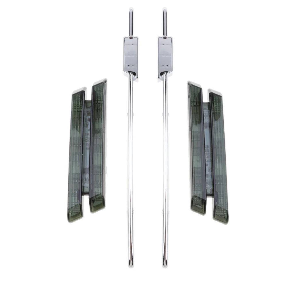 2x Smoke Side Marker Lights for BMW E60 E61 E81 E82 E87 E90 E91 E92 Black