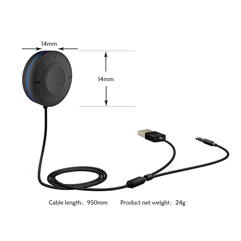 Bluetooth автомобильная Громкая связь A2DP AUX стерео музыкальный приемник адаптер автомобильный mp3-плеер подключение двух устройств Bluetooth
