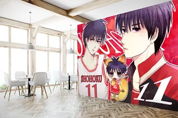 

[Self-Adhesive] 3D Slam Dunk 727 Japan Anime Wall Paper mural Wall Print Decal Wall Murals Belly