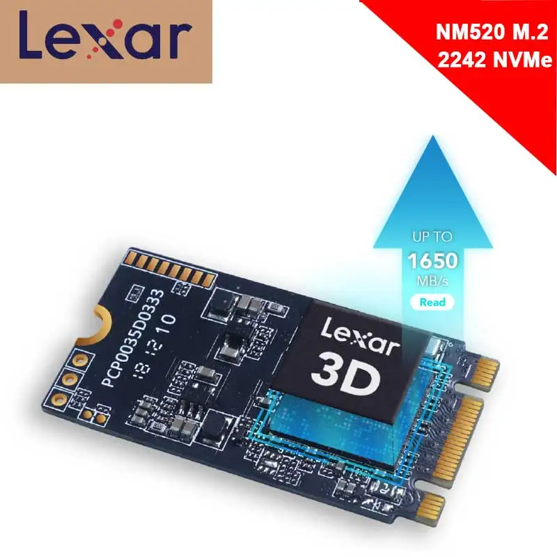 Lexar жесткий диск Накопитель SSD с протоколом Nvme M2 2242 512 ГБ M.2 SSD жесткий диск HDD HD SSD M.2 2242 Nvme 128 ГБ 256 Гб жесткий диск для ноутбука PC NM520 PCIe ssd жесткий