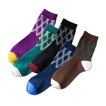 

1 Pair Business Men's Cotton Socks Wedding Socks Brand Socks Breathable Male Cool Socks