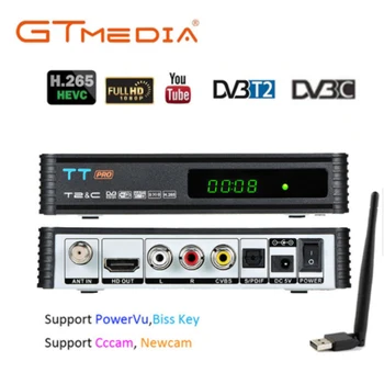 

GTMEDIA TT PRO DVB-T2/T Terrestrial TV Receiver HD Digital TV Tuner Receptor MPEG4 DVB T2 H.265 DVB-C TV BOX