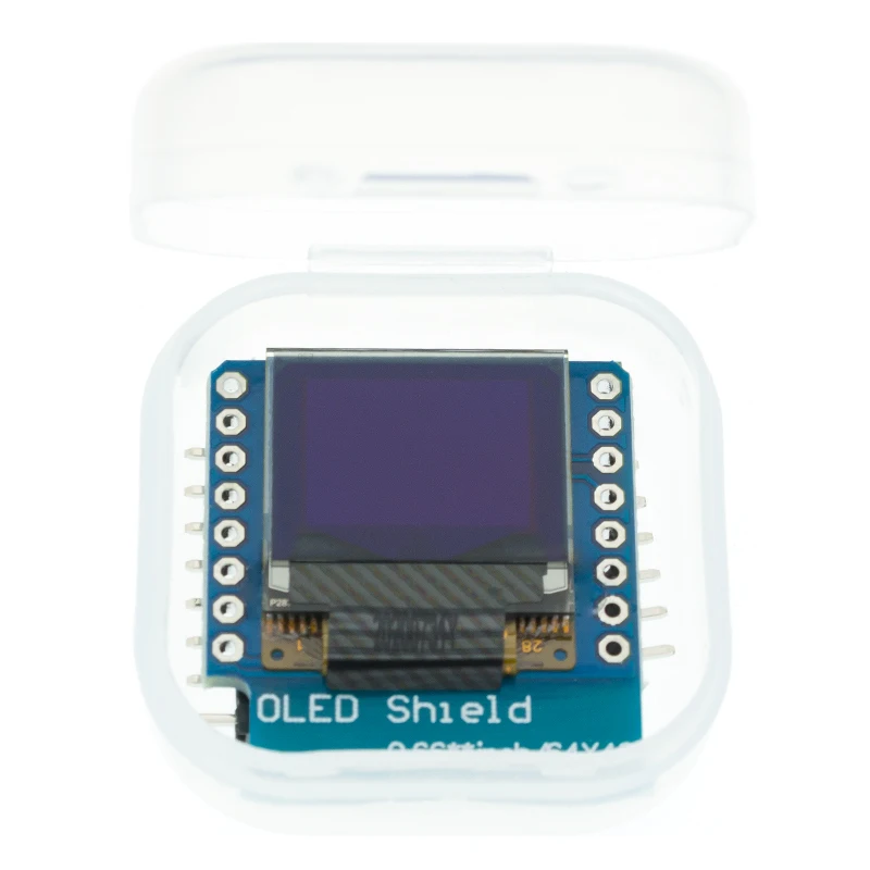 OLED Display Module 0.66 Inch OLED LED LCD Dispaly Shield Compatible for WEMOS D1 MINI ESP32 64X48 0.66" Oled Module IIC I2C