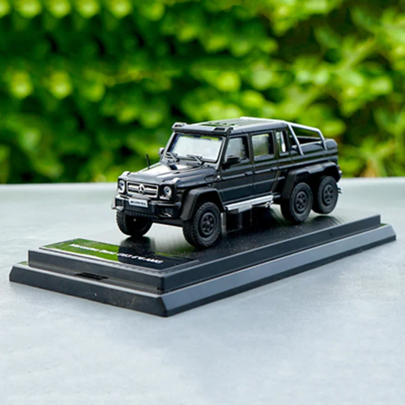 

1/64 alloy car model G63 6X6 G500 4X4 G-class pickup truck Diecast metal vehicle toy collection children kids traffic gifts show