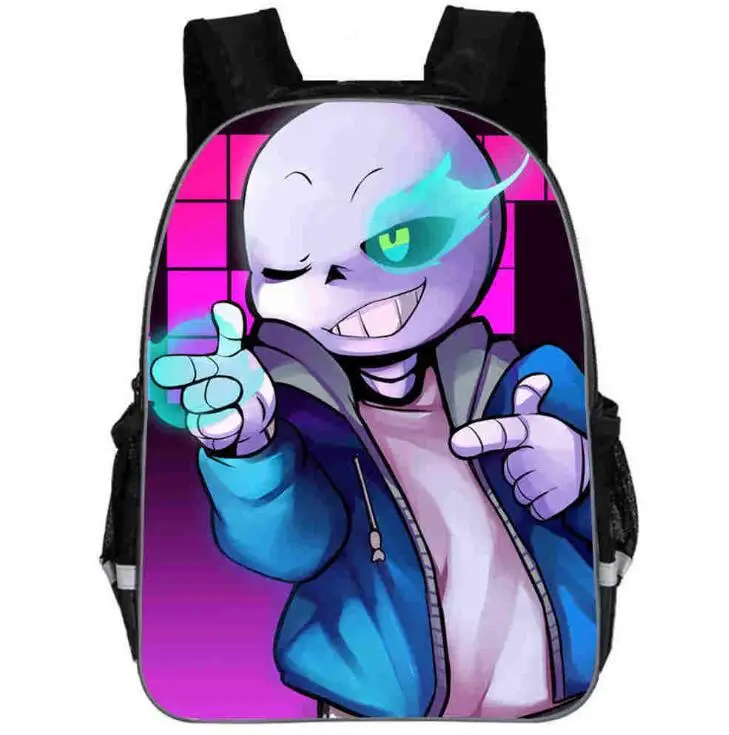 16 дюймов Аниме Undertale рюкзак для девочек мальчиков Книга Сумка для женщин mochila мужская дорожная сумка Undertale детей подростков школьные рюкзаки - Цвет: picture color
