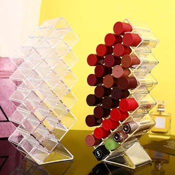 

28 Grids Acrylic Makeup Organizer Storage Box Cosmetic Lipstick Box Case Holder JS23