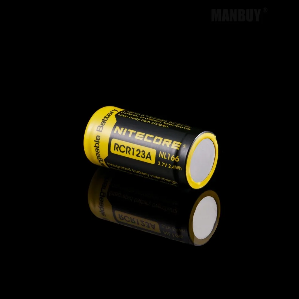 Литий ионный аккумулятор NITECORE NL166 650 мАч 3 7 в 16340 Вт/ч|flashlight flashlight|flashlight highflashlight 18350 |
