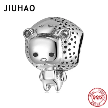 

100% 925 Sterling Silver Lion Lovely Animal Series Bracelet beads Charms for Bracelets Designer Jewelry Making