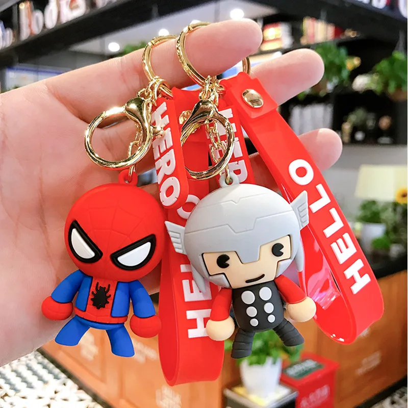 Новое поступление брелки из ПВХ с героями мультфильма Marvel мстители | Украшения и