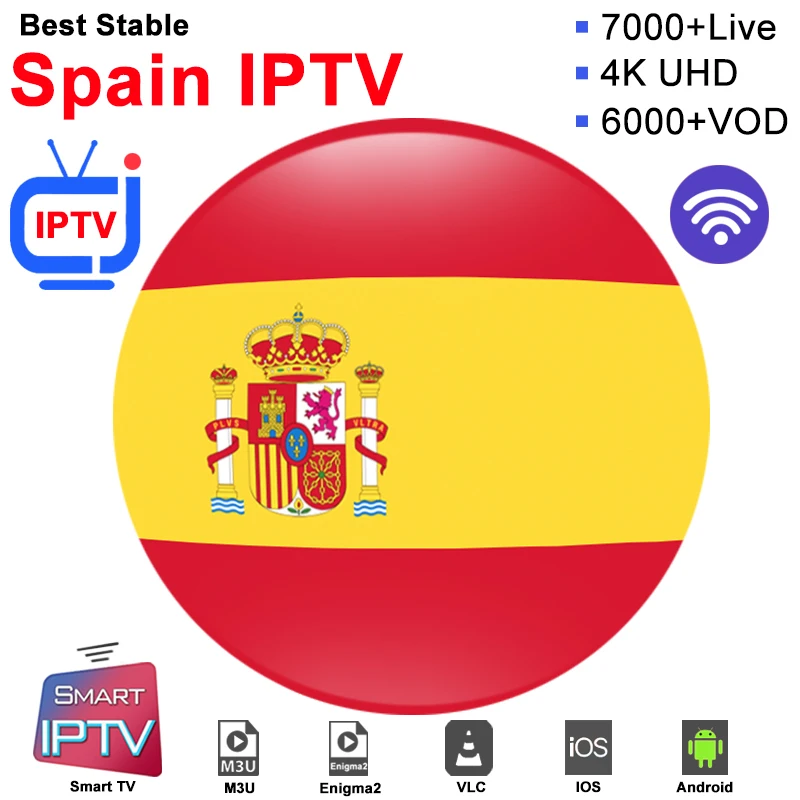 

IPTV Spain 1 Year Abonnement Code France Spanish Arabic Italy Turkey Portugal Mag M3u Android Box Dazn Smart Ip tv Subscription