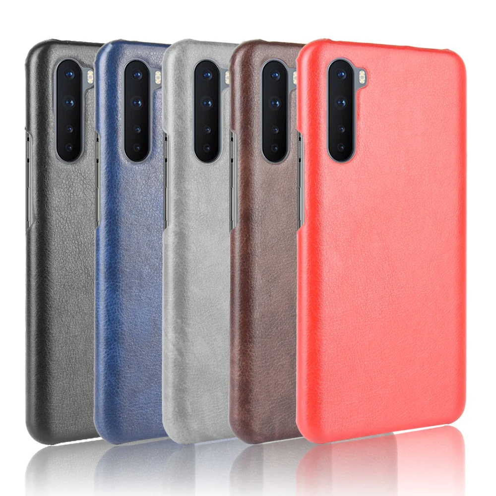 One Plus Nord AC2001 AC2003 Case Retro Ultra Thin PU Litchi