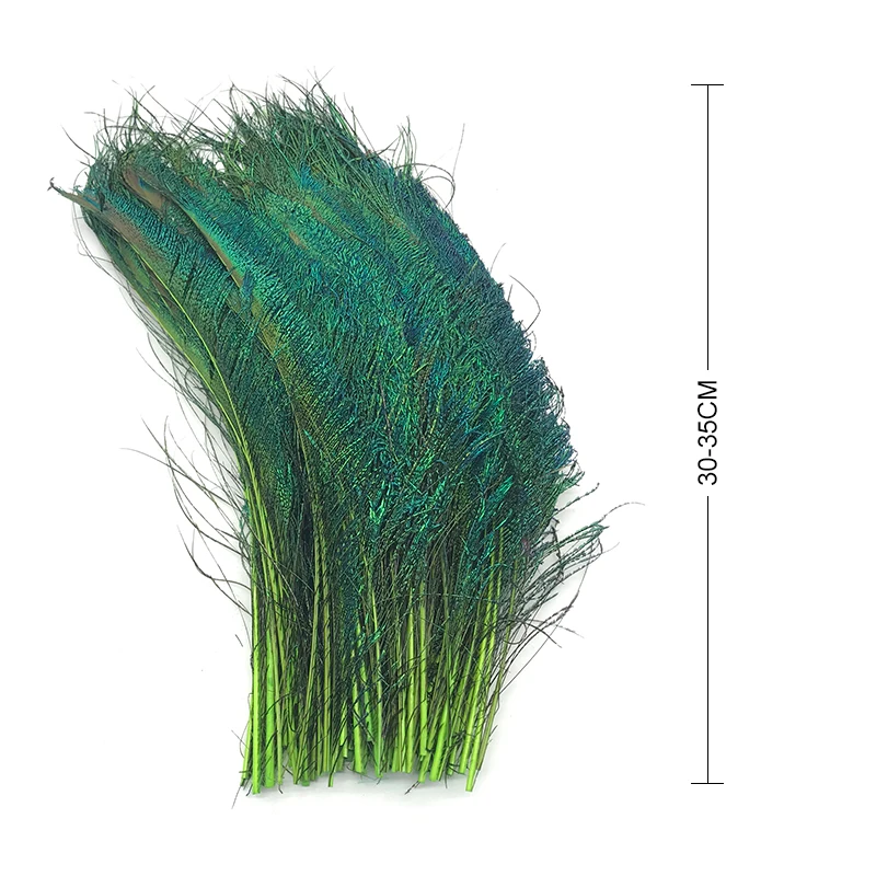 Красивый цвет Перо Павлина Меч 20 шт симметричный размер 30-35 см 12-14 дюймов праздничный Декор