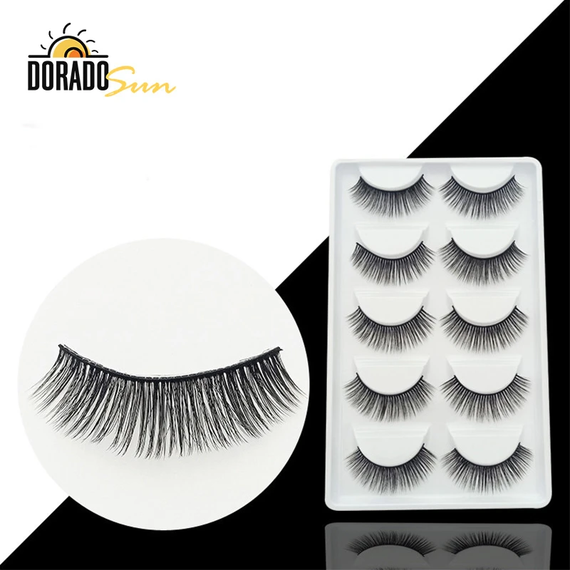 Doradosun 3d Искусственные накладные ресницы из норки толстые натуральные мягкий