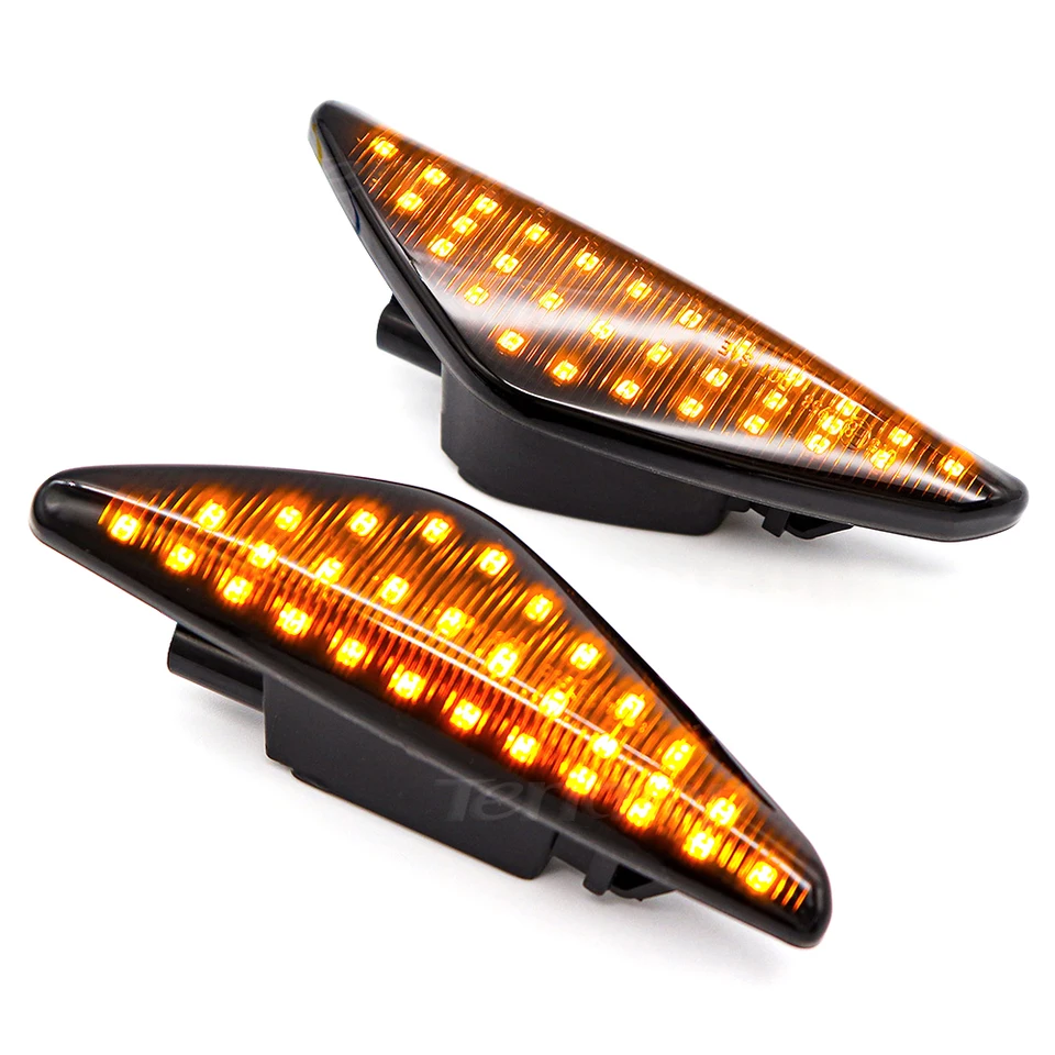 Led-Zijknipperlichten 2x Voor Bmw X3 F25 X5 E70 X6 E71 E72 2008-2014 Led Dynamische Richtingaanwijzer Blinker Side Marker Spatbord Indicator Licht Richtingaanwijzer Lamp (Grootte : Option 4
