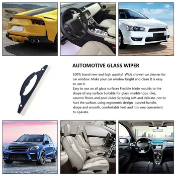 

New Soft Silicone Car Window Wash Cleaner Wiper Squeegee Drying Blade Shower Kit Car Care Wash Cleaner Wiper
