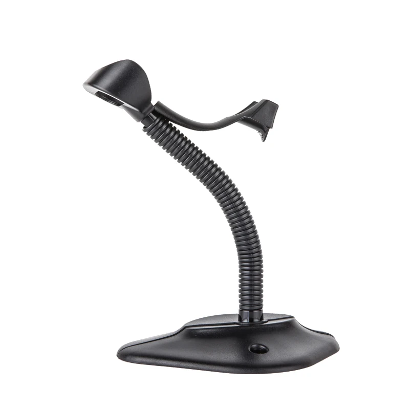 1D CCD Practical Wireless Barcode Scanner with stand Smart wired barcode reader with bracket