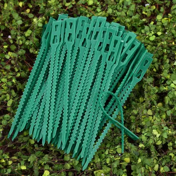 

50/100 Garden Plant Twist Ties Plant Cable Ties Tree Climbing Support Flexible Plastic Twist Tie Secure Vine Greenhouse Grow Kit