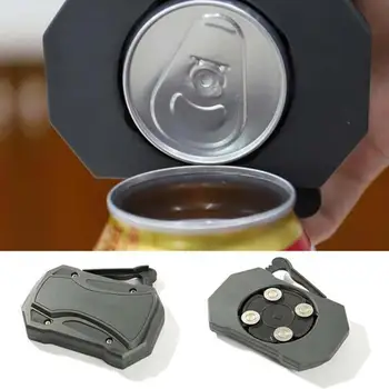 

1 pcs Multifunctional can opener Simple can opener kitchen tool suitable for various sizes gray time-saving and labor-saving