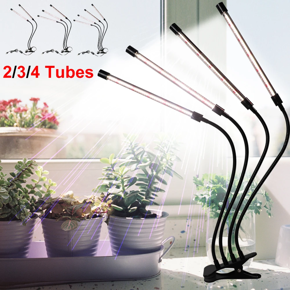 360° Rotate Led Plant Grow Light Usb Indoor Dimming Plant Grow Lamp 80w  168led Usb Phyto Lamp For Garden Plants Growing D30 - Growing Lamps -  AliExpress