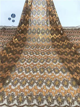 

Gracefule French net lace fabric amazing tulle lace fabric for evening dress PDN573(5yards/lot)