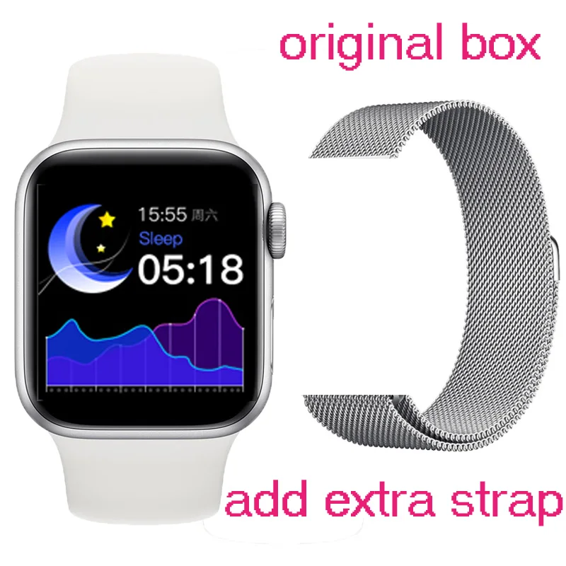 silver T200 часы серии 5 Bluetooth Смарт часы PPG Smartwatch для Apple IOS Android телефон сердечного ритма Smartwatch VS IWO 11 W55 B57 B58 - Цвет: silver