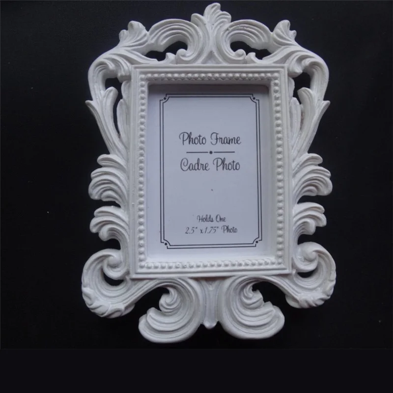 Baroque Photo Frame Square Picture Holder Wedding Home Decoration Black and White Small Gift | Дом и сад