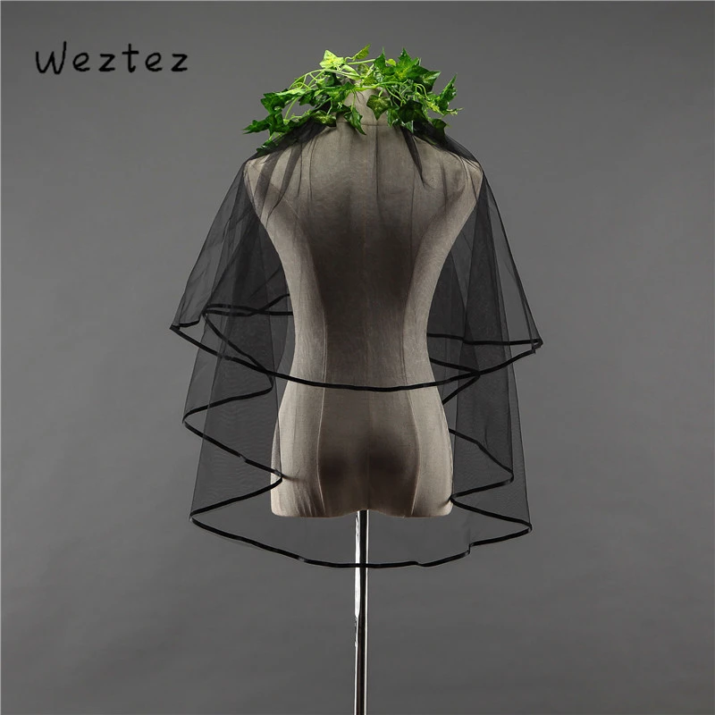 Wedding Veil Two Layer Bridal Veil Wedding Accessories Short Simple With Comb Wedding Veil Ts003 Bridal Veils Aliexpress