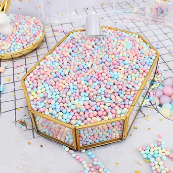 

10g / Bag Colorful Foam Ball Gift Box Stuffed Filled Decoration Aeecssories Stuffed Wedding Birthday Party Decorations Supplies