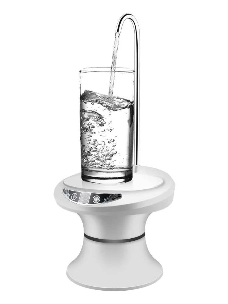 Автоматический электрический портативный диспенсер для водяного насоса галлон напиток дозатор для бутылки водопроводный кран мини диспенсер De Agua Fria Embotellada - Цвет: Белый