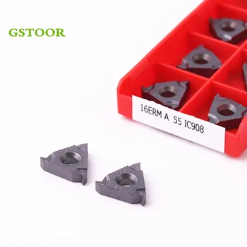 

10PCS 16ER 16IR M A55 A60 G55 G60 IC908 CNC Thread Lathe Tools Cutter Inserts Turning Tool Cutting Carbide Blades