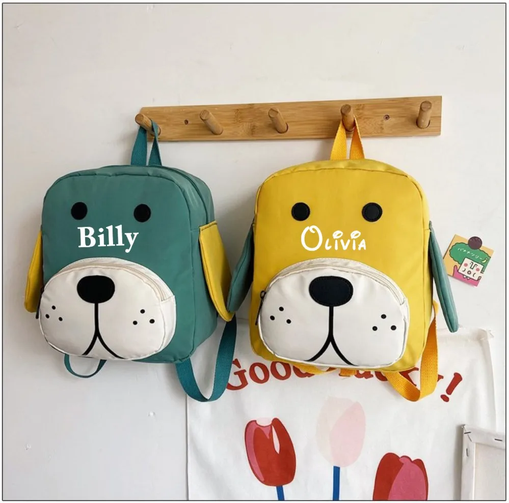 

Personalised Name/Initials Unisex Mini Dog Nursery School Backpack Rucksack Bag Children | Infant | Kids | Toddler Backpack