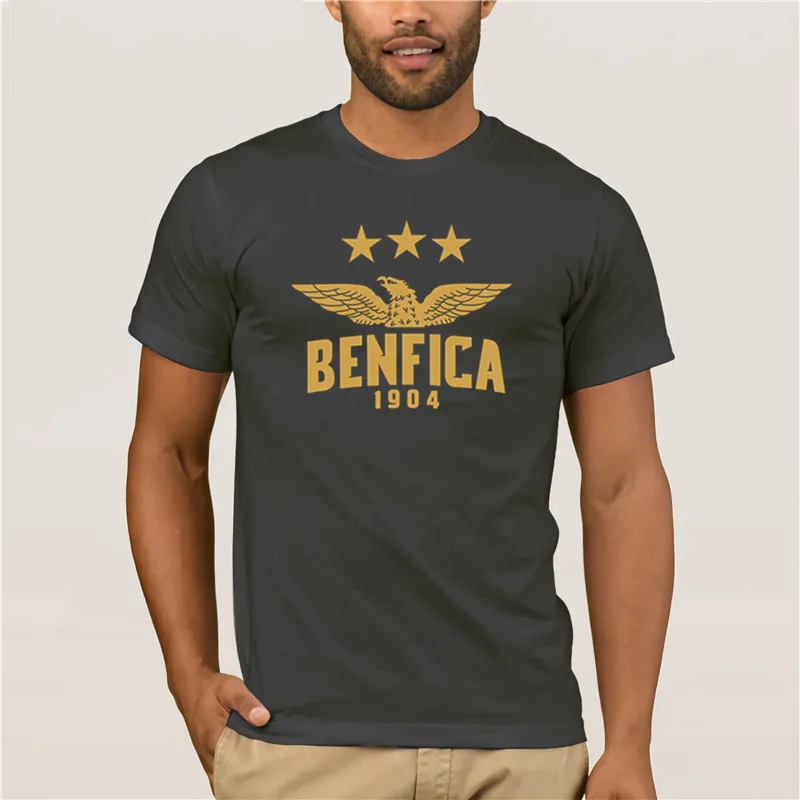 Мужские топы повседневная одежда Benfica Portugal футболки модные черные красные
