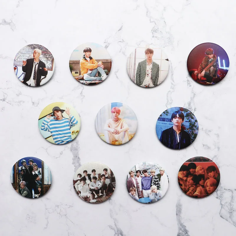 7 шт./компл. Kpop Bangtan boys шпильки love yourself слезы альбом набор брошей значок аксессуары Одежда Шпилька, ювелирное изделие в подарок для вентиляторы