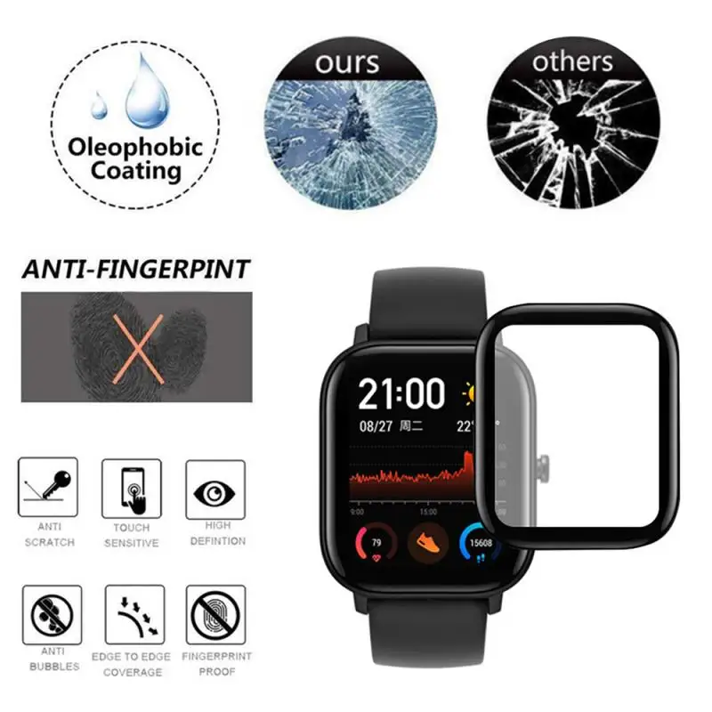 3 шт Мягкий ТПУ прозрачный протектор экрана для Xiaomi Huami Amazfit Bip GTS BIP Lite Смарт-часы защитная пленка полное покрытие