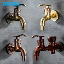 Bibcock Faucet-Decorative Wash-Basin Wall-Mount Carved Garden Outdoor Taps Antique Doodii