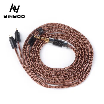 

Yinyoo 8 Core copper Cable 2.5/3.5MM With MMCX/2PIN Connector For Blon bl03 trn ba5 tri i3 kb ear diamond kb04