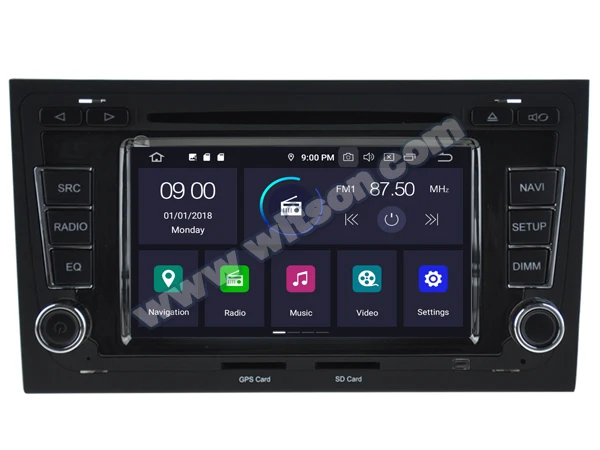 6," Android 9,0 Pie OS автомобильный DVD Мультимедиа Навигация gps радио для Audi RS4 2002-2008& Audi S4 2002-2008& Audi A4 2002-2008