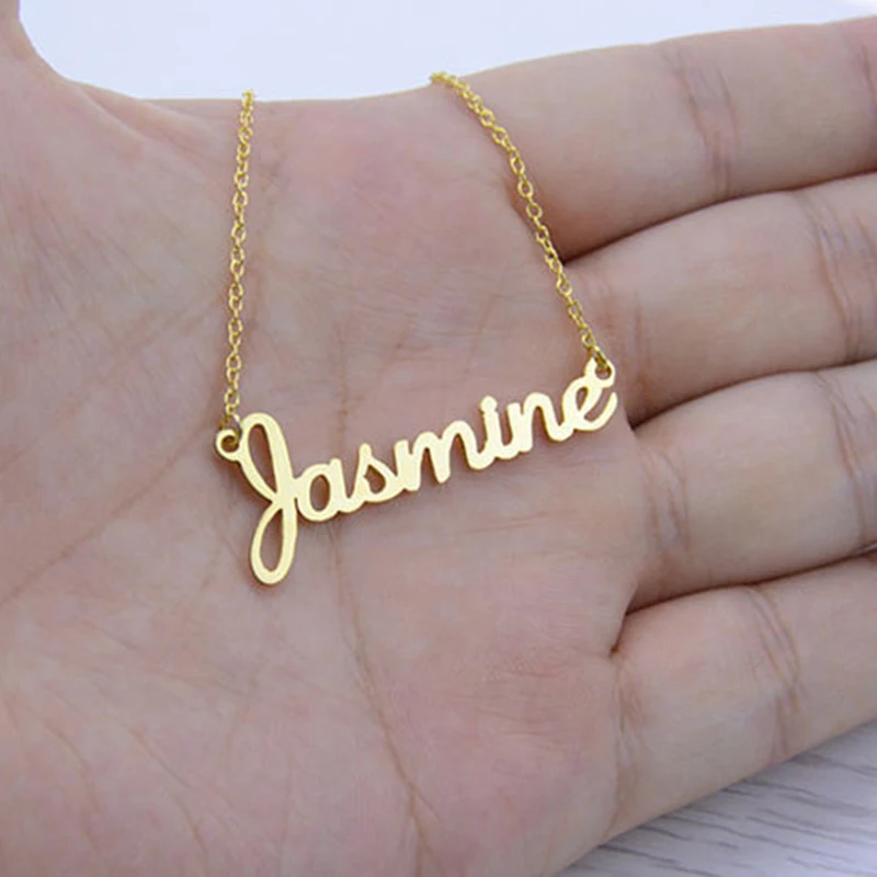 

Custom Name Necklace Personalized Actual Handwriting Signature Pendant Necklace Women Men Choker Jewelry Customized Gift For Her