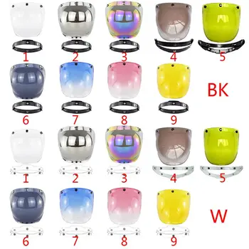 

Motorcycle Windshield for Vintage Helmet Helmet Jet Style Helmet Bubble Shield