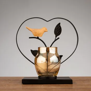 

European Modern Aroma Candle Holder Minimalist Ornament Romantic Candlelight Dinner Table Prop Home Supplier Candlestick Gifts
