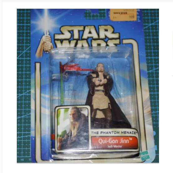 Star Wars Episode I: The Phantom Menace, Qui-Gon Jinn (Jedi Duel) Action  Figure, 3.75 Inches 